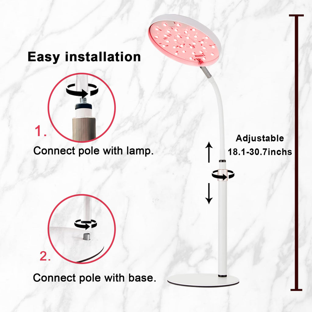 Akarishin Red Light Therapy Lamp for Face- Facial and Body Treatment with Adjustable Height Stand AkarishinBuy Supplements Australia