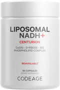 Codeage Liposomal NADH+ Supplement - CoQ10 - Vitamin B12 - D-Ribose Bioenergy