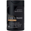Sports Research® Organic Lion's Mane Mushroom Supplement 1800mg - Brain Health, Focus & Cognitive Supports - USDA Certified Organic · Non-GMO · Vegan - 90 Count Capsules Sports Research buy supplements Au