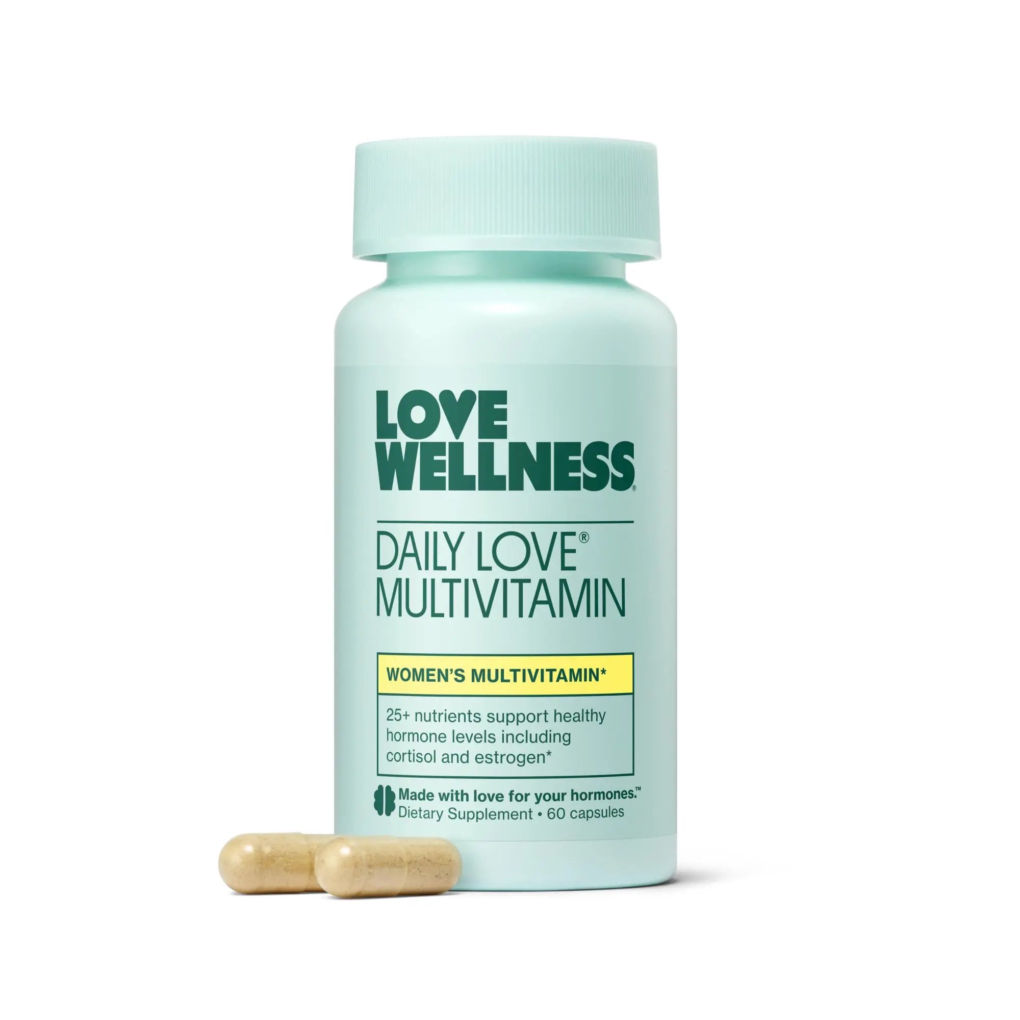 Love Wellness Daily Love Multivitamin for Women | Supports Energy, Cortisol, Immune Health, Stress Relief, & PMS | Complete with Vitamin D, C Love WellnessBuy Supplements Australia