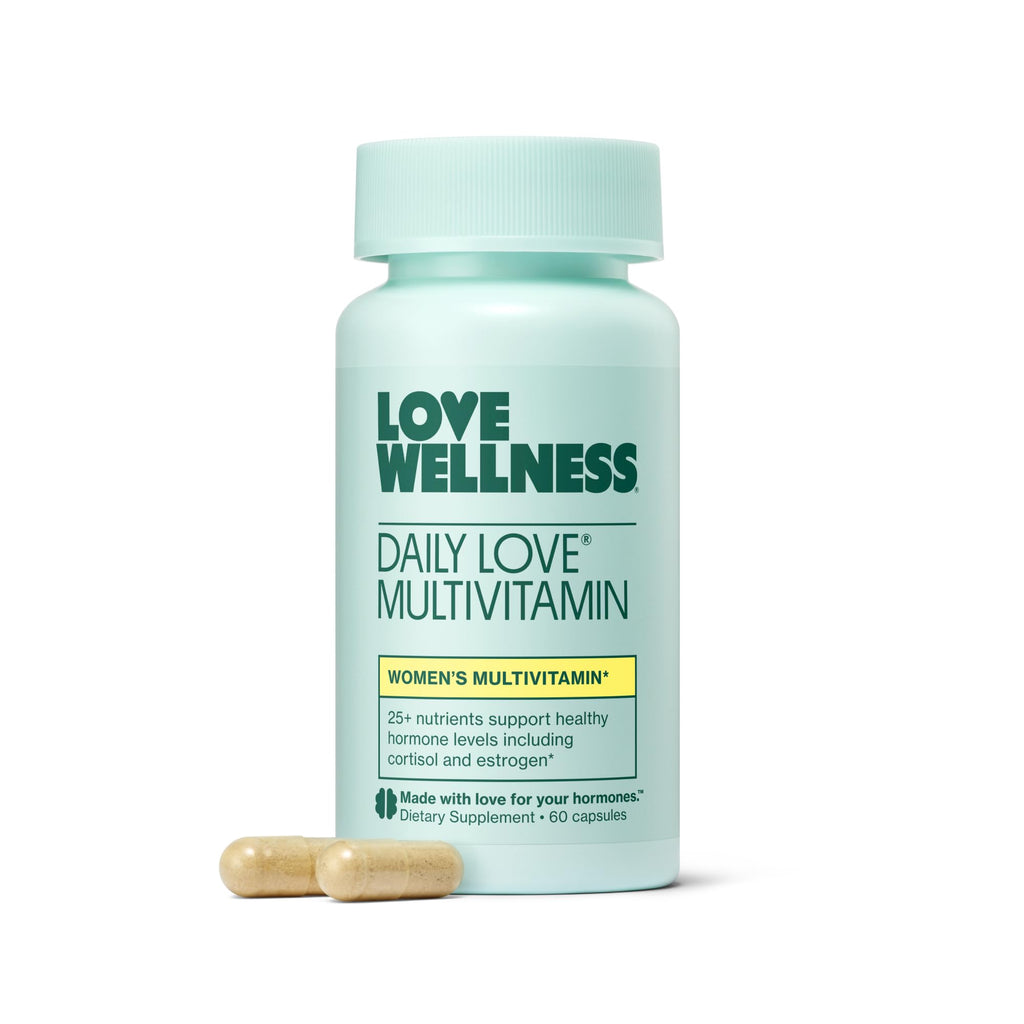 Love Wellness Daily Love Multivitamin for Women | Supports Energy, Cortisol, Immune Health, Stress Relief, & PMS | Complete with Vitamin D, C, Iron, Calcium, Zinc, & Biotin, Magnesium | 60 Count Love WellnessBuy Supplements Australia
