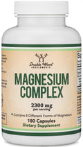 Magnesium Complex Supplement 180 Capsules (426mg Elemental Magnesium Provided by 2,300mg of Eight Different Forms of Magnesium) MAG-8 Provides 100% Daily Recommended Value of Magnesium by Double Wood Double Wood SupplementsBuy Supplements Australia