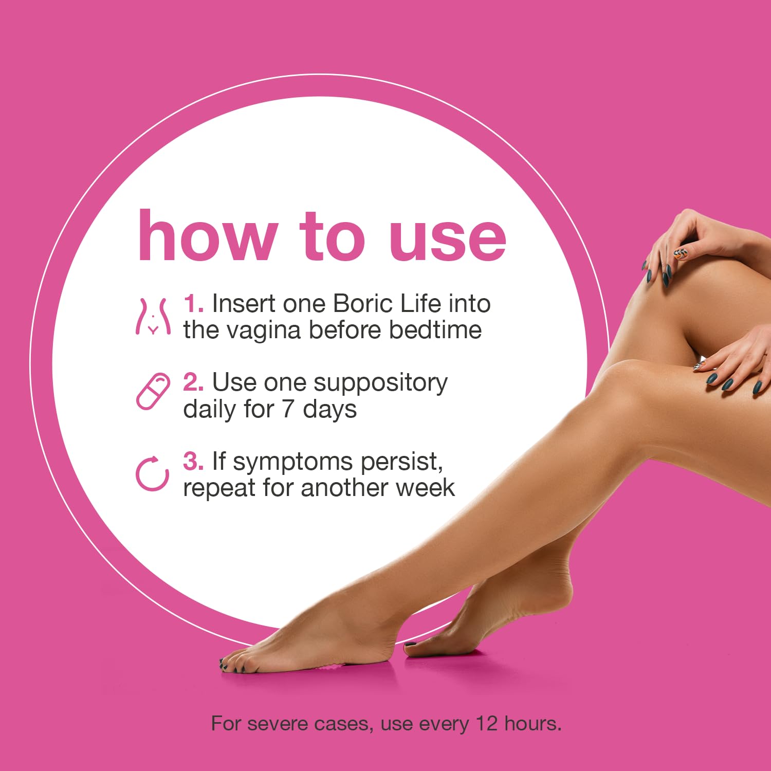 NutraBlast Boric Acid Suppositories - 100% Pure Made in USA - Boric Life Intimate Health Support (60 Count) NutraBlastBuy Supplements Australia