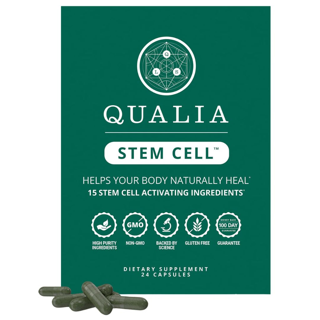 Qualia Stem Cell — Stem Cell Supplement Support with Royal Jelly, Astragalus & Sea Buckthorn | 16 Ingredients | 4 Days a Month | Helps Body Naturally heal* QUALIA LIFE SCIENCESBuy Supplements Australia