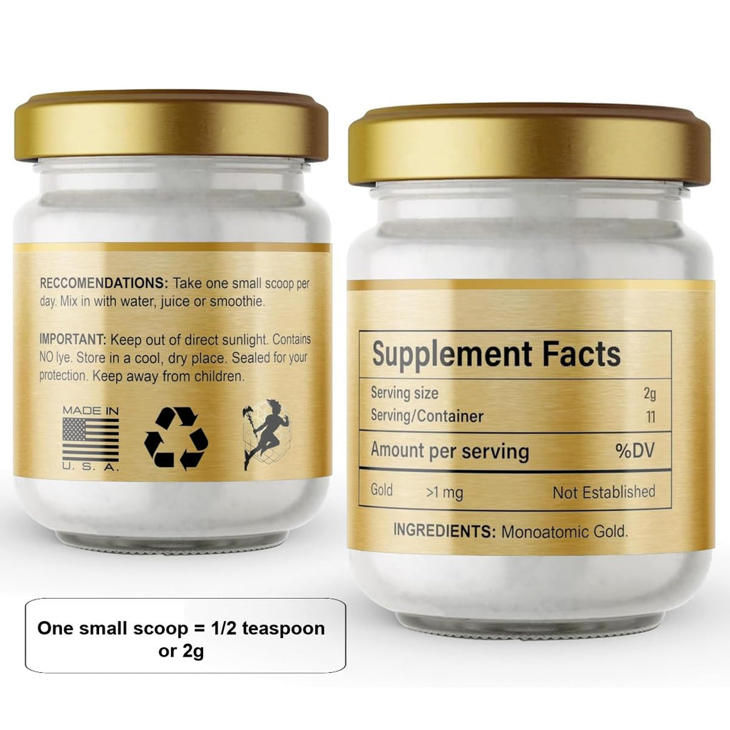 I Am Joy co. Pure Ormus White Gold Powder Monoatomic M-State 24k 99.99% | No Plastic, No Lye, No Dyes, No Fillers | 22 Grams I Am Joy co.Buy Supplements Australia