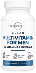 Type Zero Multivitamin Capsules for Men (120 Capsules) (1200 mg) - Gluten-Free, 60 Servings Type ZeroBuy Supplements Australia