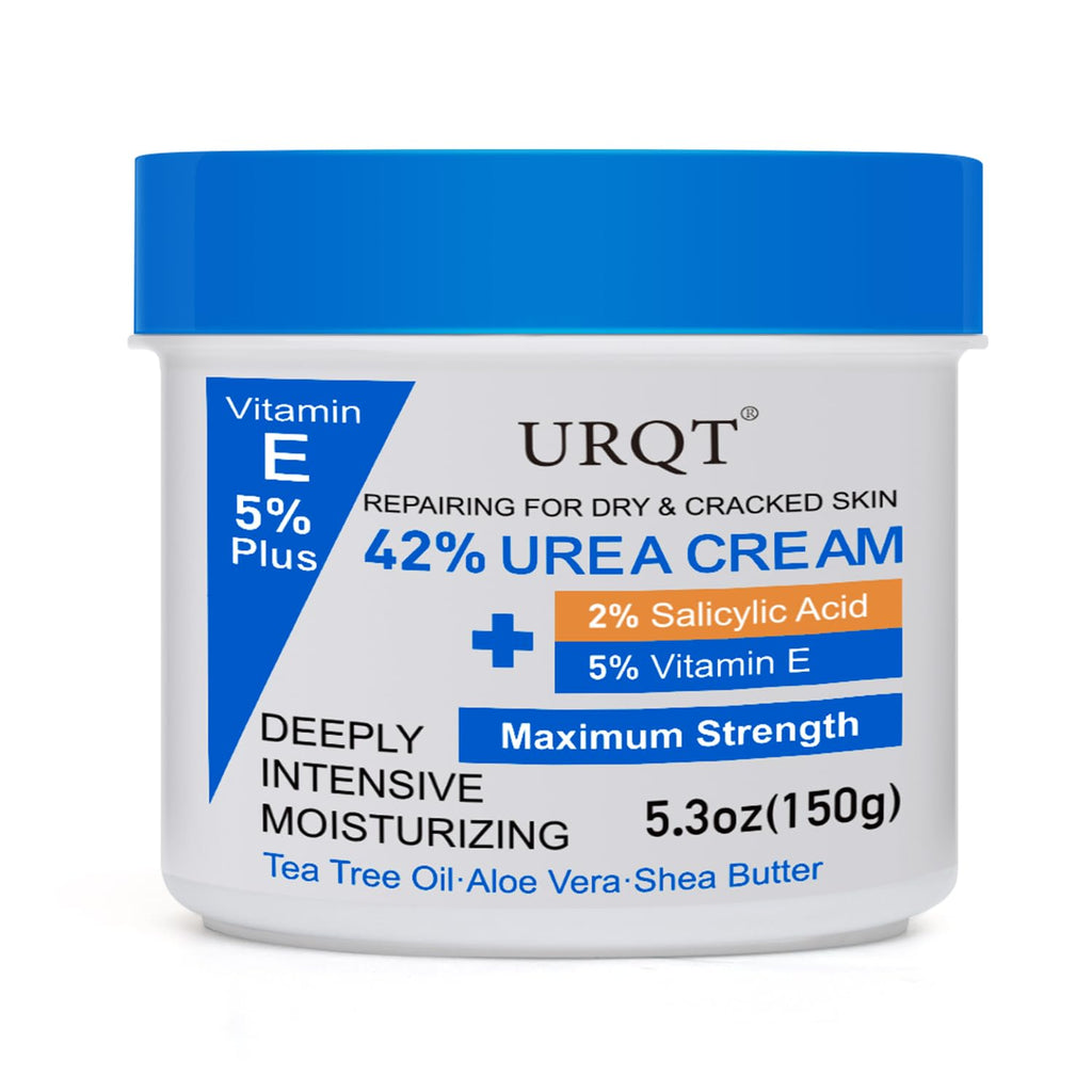 42% Urea Cream for Dry & Cracked Skin - Foot & Hand Cream with 2% Salicylic Acid, 5% Vitamin E, Tea Tree Oil, Aloe Vera, Shea Butter - Moisturizer & Skin Repair Cream for Feet Maximum Strength URQT buy supplements Au