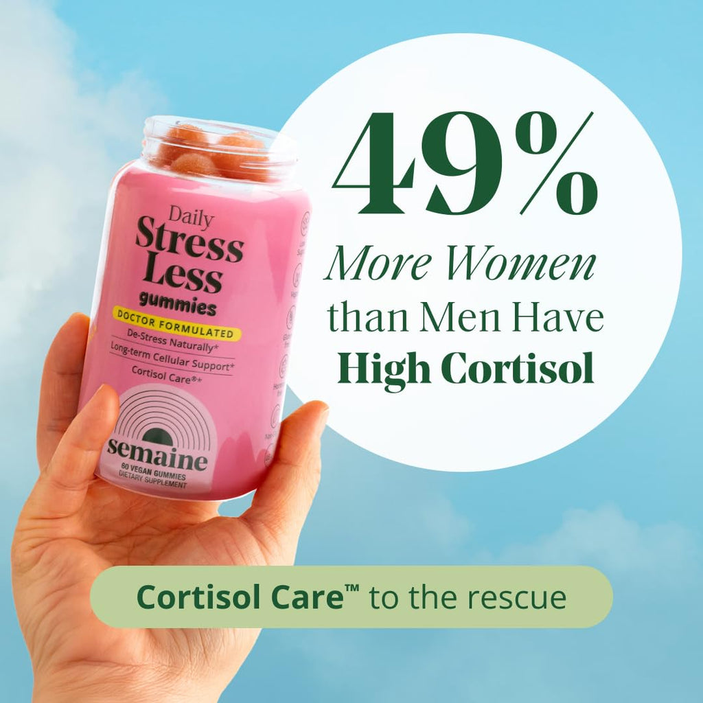 Semaine Stress Less Gummy with Cortisol Care™ 60 Count – Daily Support for Stress, Mood & Sleep SemaineBuy Supplements Australia