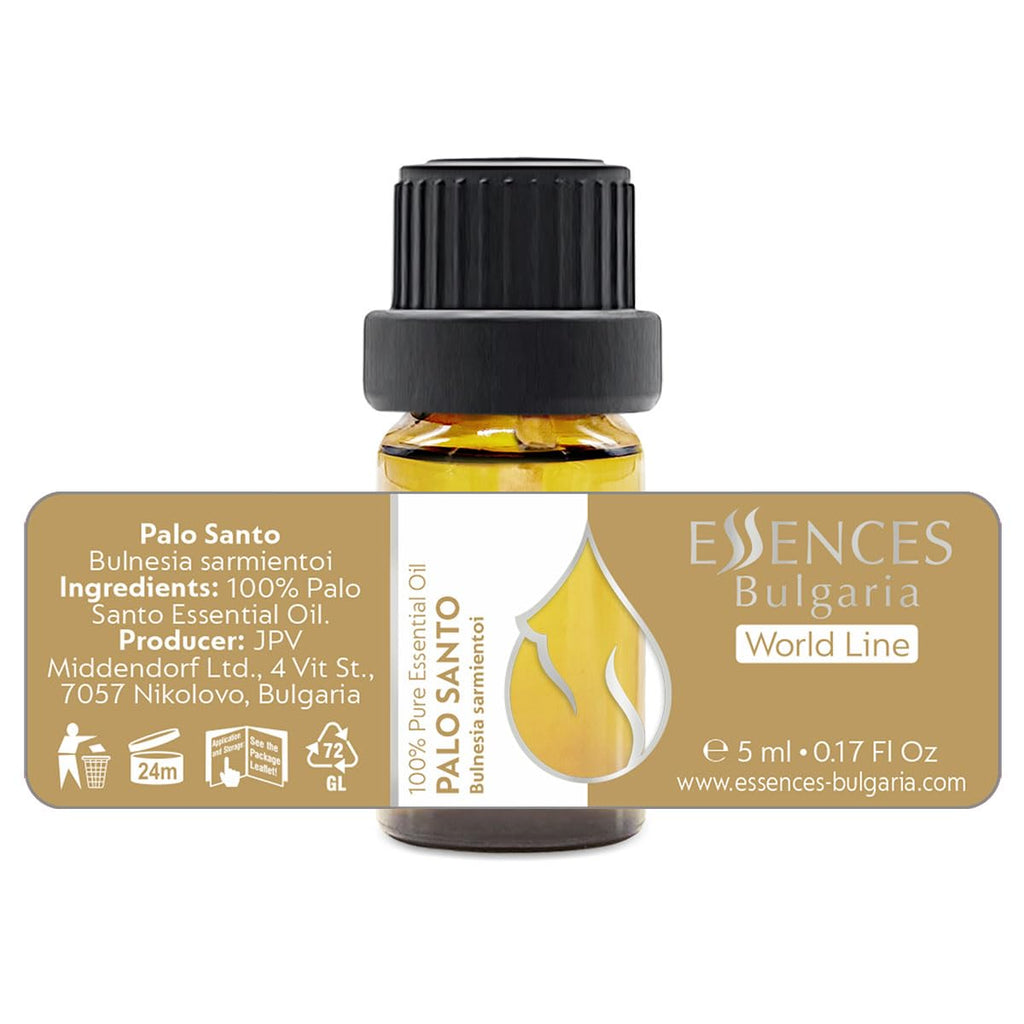 Essences Bulgaria Palo Santo Essential Oil 0.17 Fl Oz 5ml Bulnesia Sarmientoi - 100% Pure Natural Essences BulgariaBuy Supplements Australia