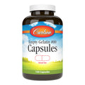 Bottle of Carlson Empty Gelatin #00 Capsules on a white background