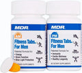 MDR Fitness Tabs Patented AM/PM Multivitamin for Men Doctor Formulated with Right Nutrients at The Right Time - Gluten Free - 2 Month Supply MDRBuy Supplements Australia