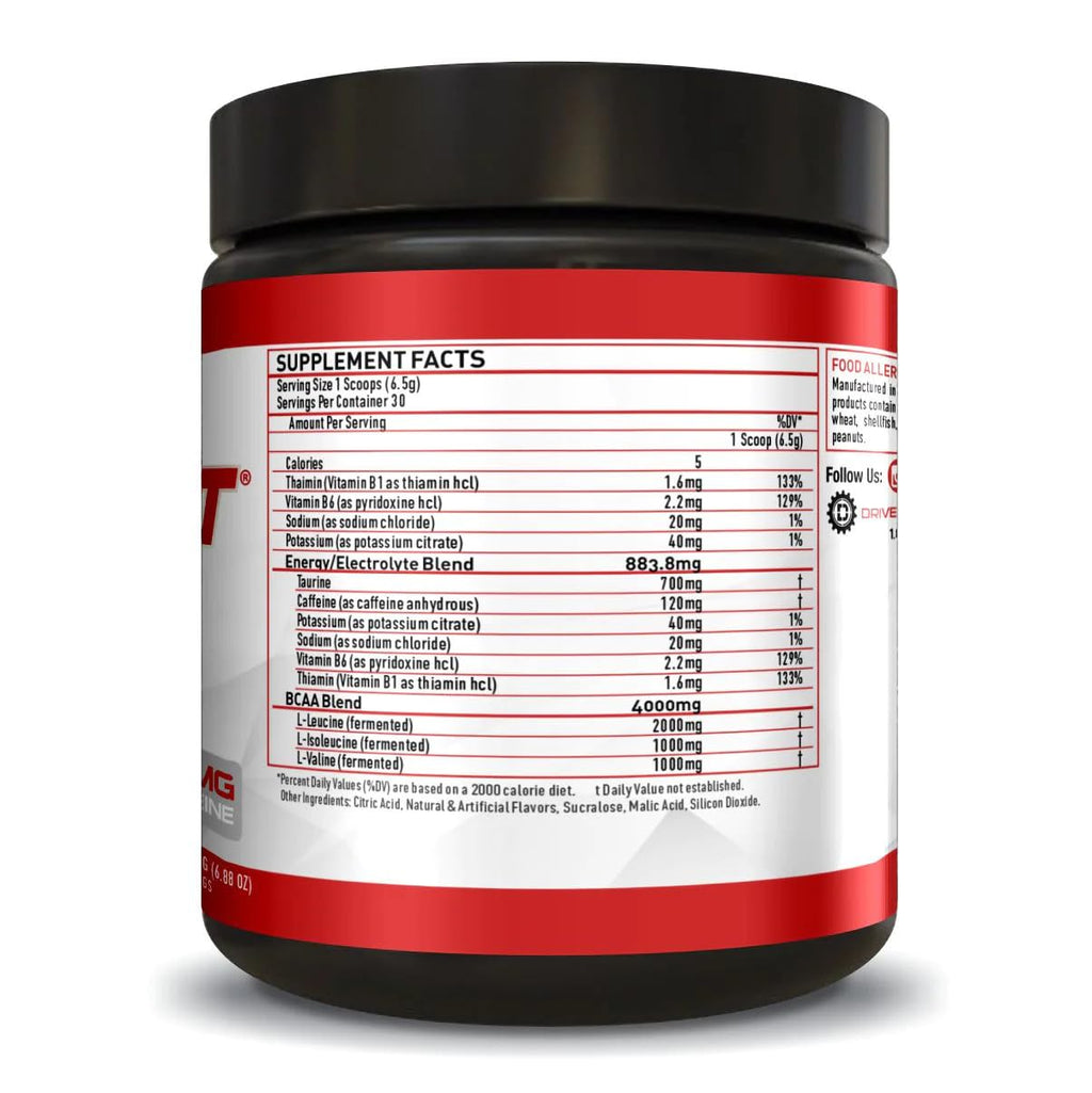 Driven Nutrition DYSRUPT: BCAA + Caffeine with Electrolytes: Sugar & Gluten Free Supplement- Improve Recovery, Burn More Fat, Increase Endurance, and Achieve Greater Focus
