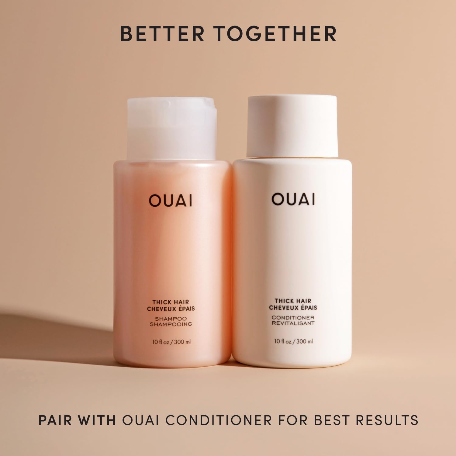 OUAI Thick Shampoo Refill - Moisturizing Shampoo with Keratin, Marshmallow Root, Shea Butter & Avocado Oil for Thick Hair - Strengthens & Hydrates - Paraben, Phthalate & Sulfate Free (32 Fl Oz) OUAIBuy Supplements Australia