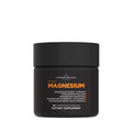 Black supplement jar labeled 'Livingood Daily Magnesium' on a white background