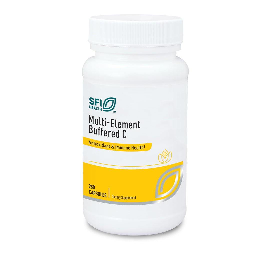 SFI Health Klaire Labs Buffered Vitamin C Capsules with Quercetin Bioflavonoids & L-Glutathione to Support Immune Function & Antioxidant Protection - Hypoallergenic & Gentle on Stomach (250 Capsules) SFI HealthBuy Supplements Australia