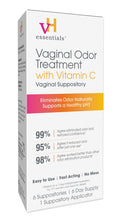 vH essentials Vaginal Odor Treatment with Vitamin C, Boric Acid Suppositories Alternative