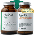 ALGAECAL Bone Builder Pack - Plant Based Calcium Supplement & Strontium - Organic Calcium 750mg with Vitamin D3 1600 IU, Vitamin K2, Magnesium
