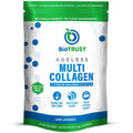 BioTrust Ageless Multi Collagen Peptides Powder - 5 Types (I, II, III, V, X) - Unflavored Collagen Powder for Women & Men - Hydrolyzed Protein
