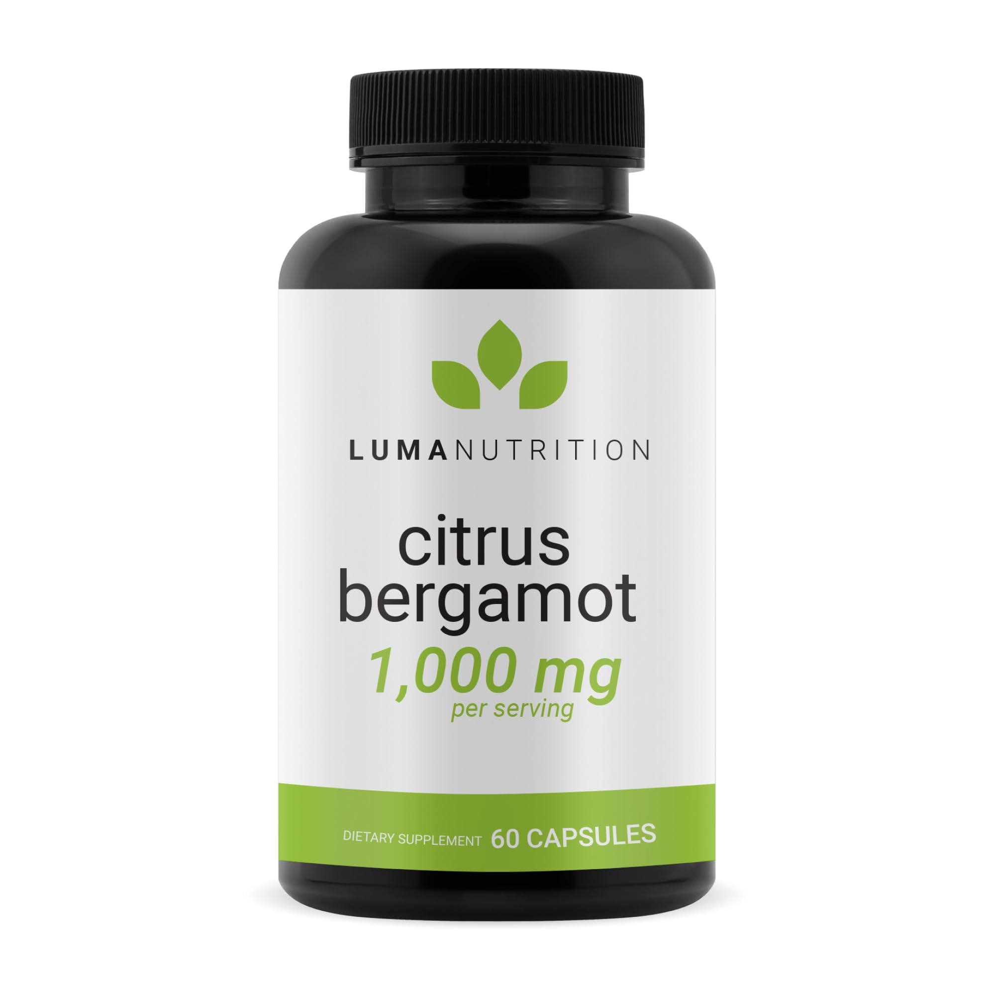 Luma Nutrition Citrus Bergamot 1000mg Per Serving - Citrus Bergamot Supplement - Heart Health Support - Made in the USA