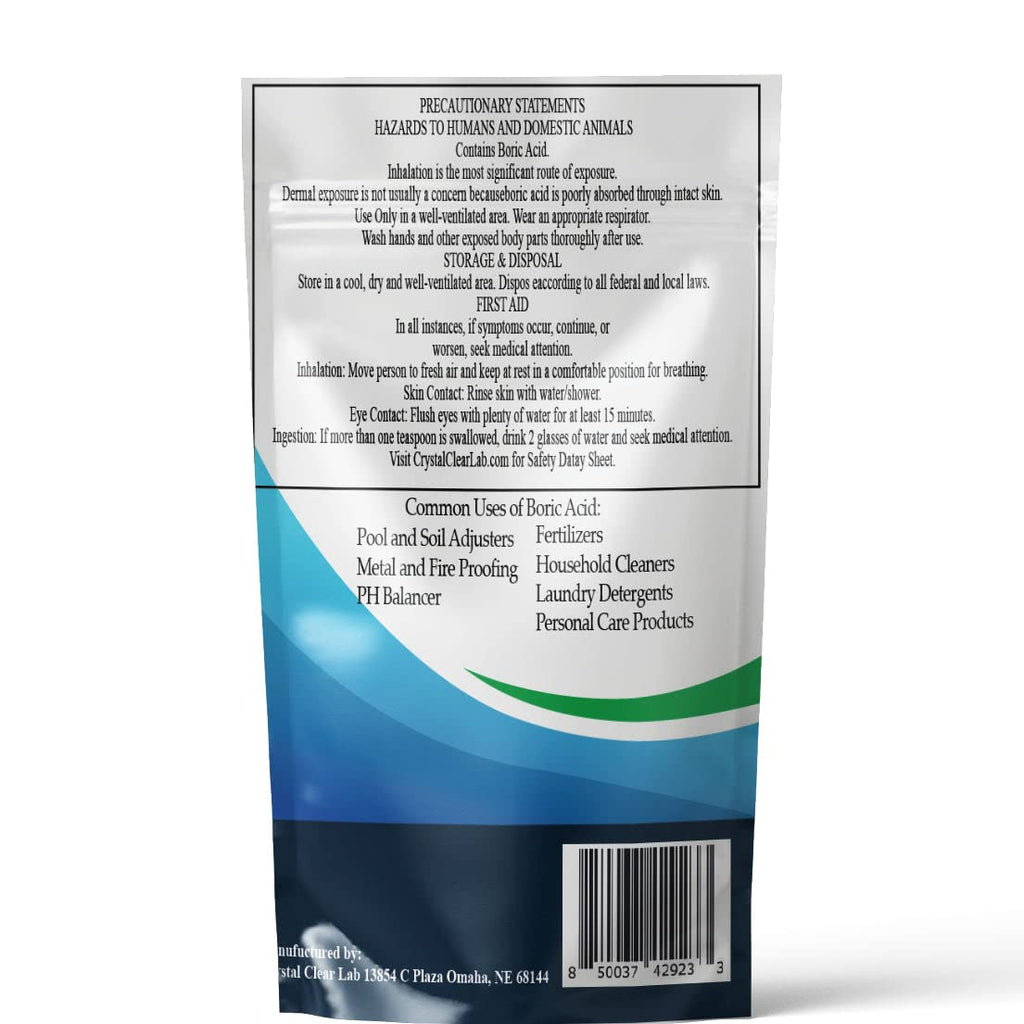 Crystal Clear Lab Boric Acid Powder | 99.9% Industrial Grade Pure Boric Powder CrystalClearlab Chlorine DioxideBuy Supplements Australia