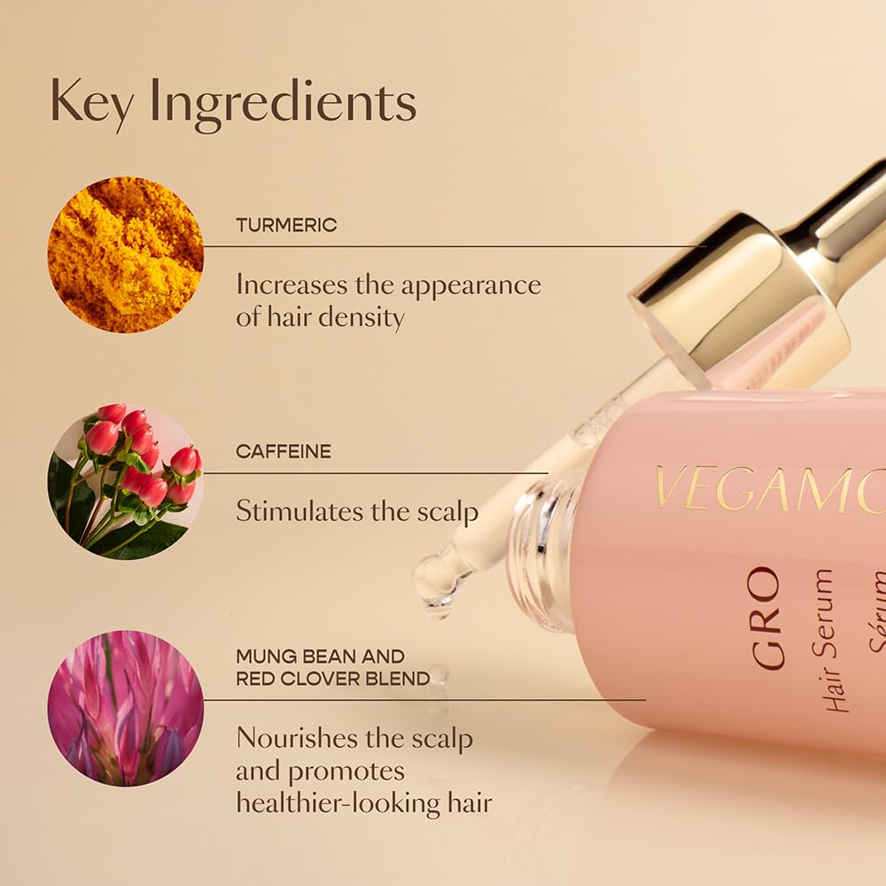 Vegamour Essentials Kit: Revitalizing Shampoo & Conditioner, Hair Serum, Weightless Repair Oil for All Hair Types VEGAMOURBuy Supplements Australia