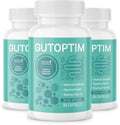 Three bottles of Gutoptim dietary supplement with a white background