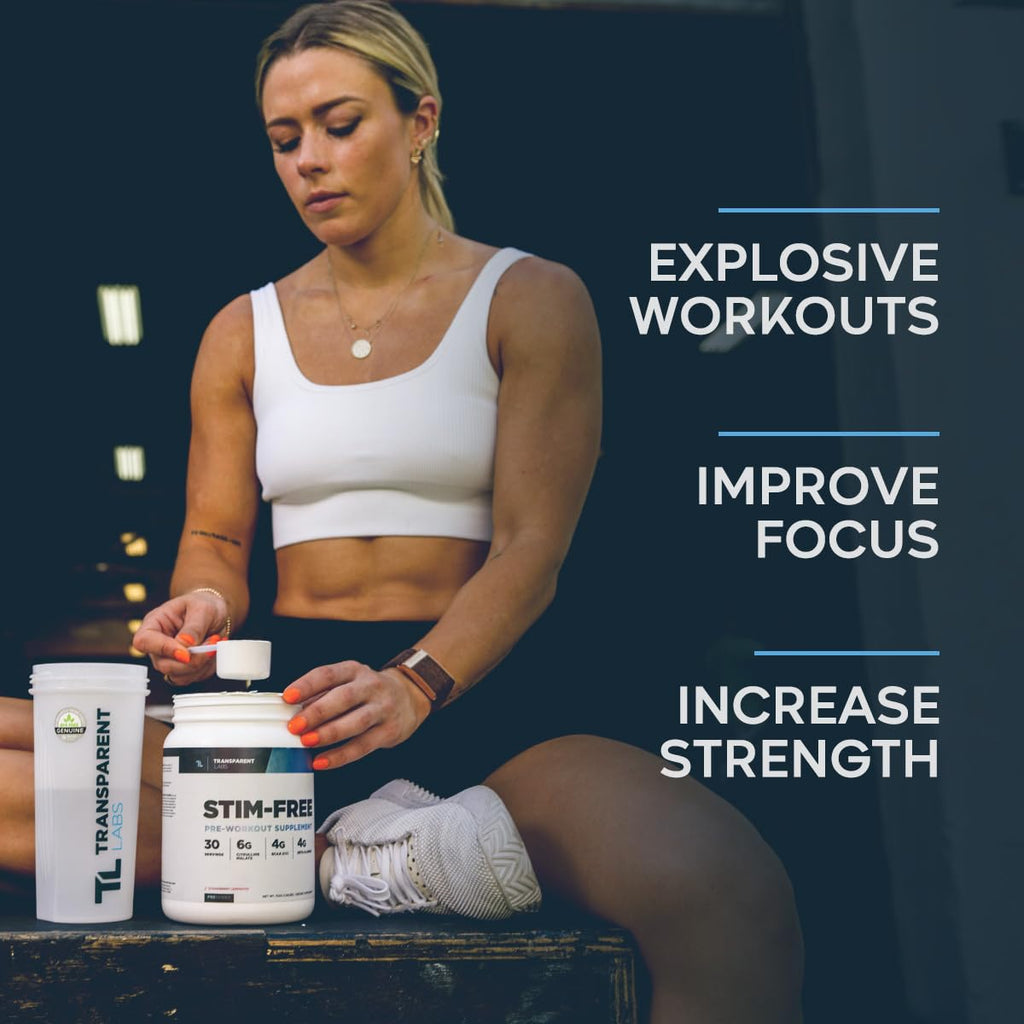 Transparent Labs Stim-Free Pre-Workout - Caffeine & Stim Free Pre Workout Powder Transparent LabsBuy Supplements Australia