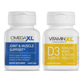 OmegaXL Joint Support Supplement - 60 Softgels & VitaminXL D3 High Potency Daily Vitamin D 5000 IU 125mcg Immune Support Supplement (30 Softgels) - 2 Pack OmegaXLBuy Supplements Australia