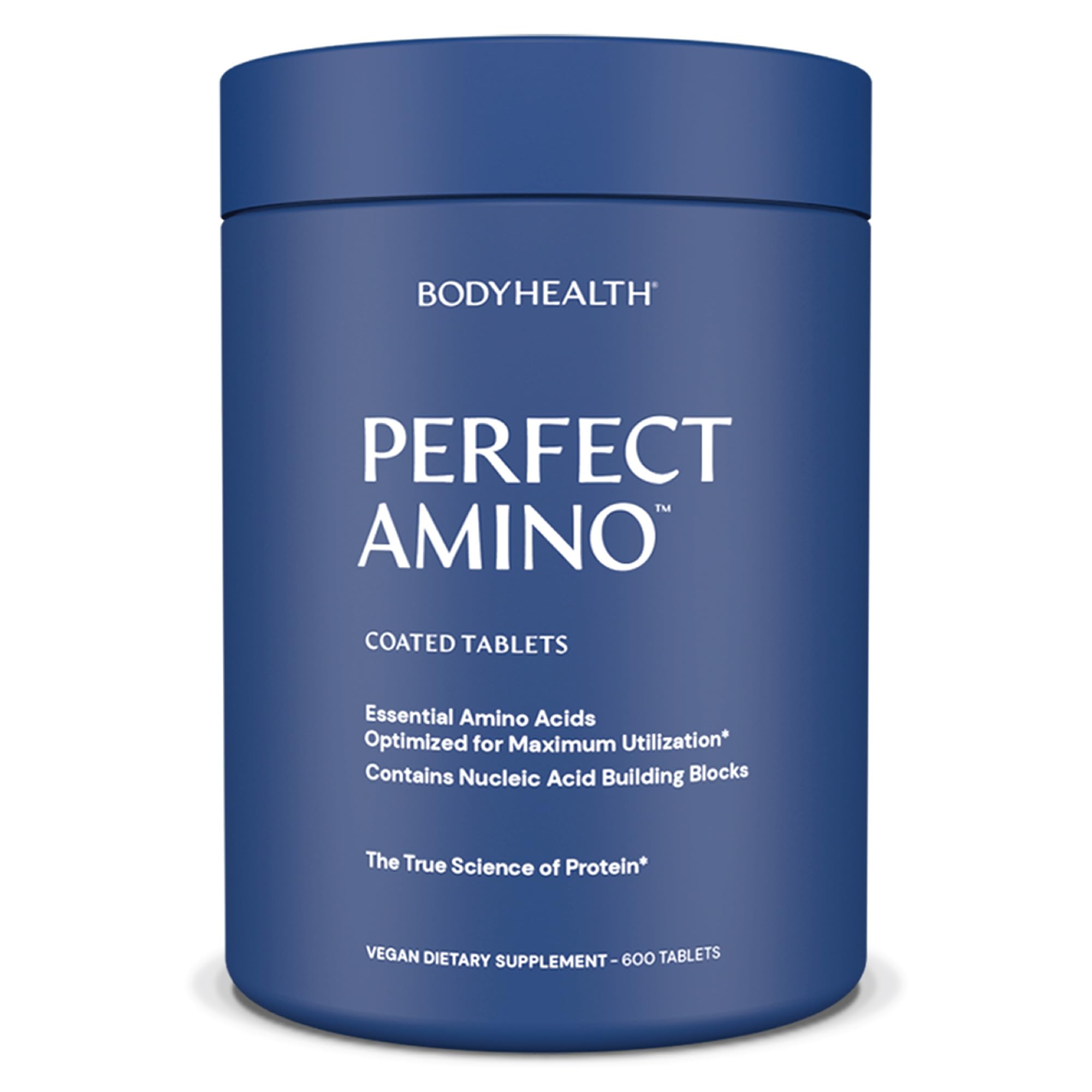BodyHealth PerfectAmino (600 ct) Easy to Swallow Tablets, Essential Amino Acids Supplement with BCAAs, Vegan Protein for Pre/Post Workout & Muscle Recovery with Lysine, Tryptophan, Leucine, Methionine BodyHealth buy supplements Au
