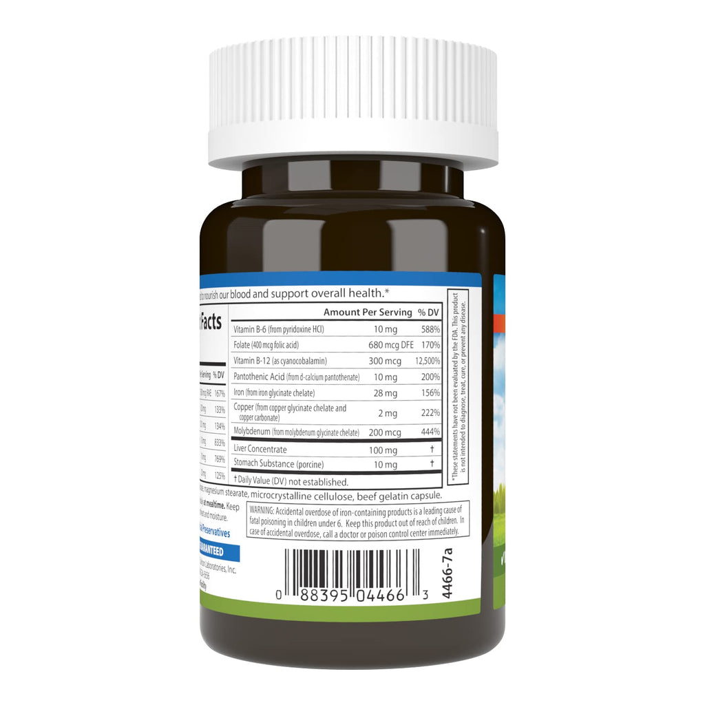 Carlson - Blood Nutrients, 28 mg Iron, Blood Development, Iron Absorption & Optimal Wellness, 40 Capsules CarlsonBuy Supplements Australia