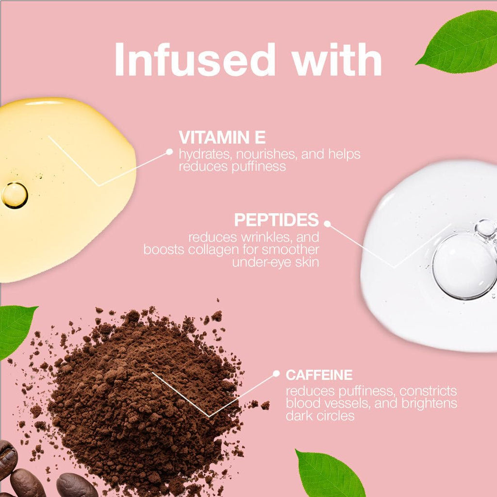 Palladio Under Eye Brightener, Conceal, Brightens, Reduces Appearance of Dark Circles, With Caffeine Peptides & Vitamin E, Tired Skin Color Correcting Brightener & Primer, Light to Medium (Soft Pink) PalladioBuy Supplements Australia