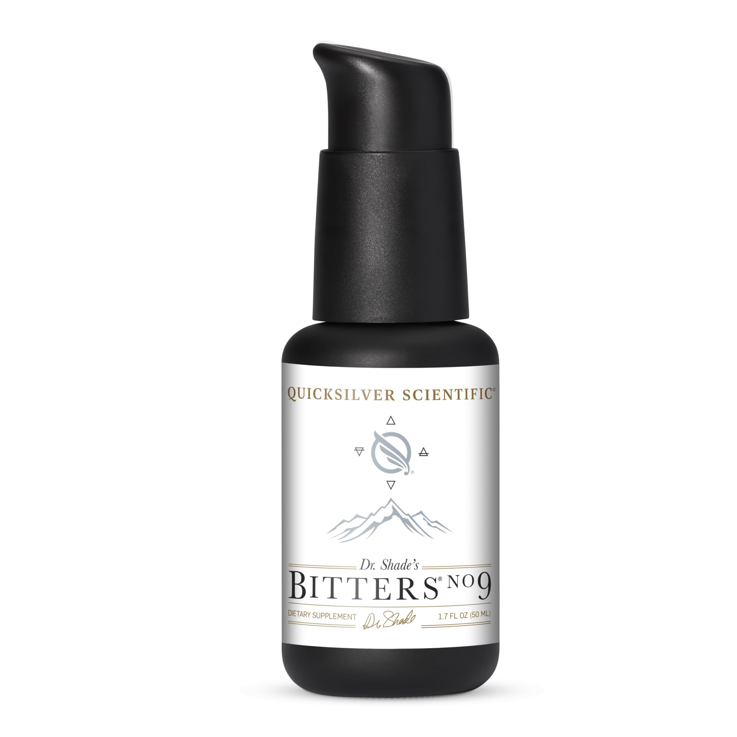 Quicksilver Scientific Dr. Shade's Bitters No. 9 - for Digestion - Fast Acting Liposomal Digestive Bitters with Milk Thistle, Burdock Root & Juniper Essential Oil - Digestive Support (50ml) Quicksilver ScientificBuy Supplements Australia