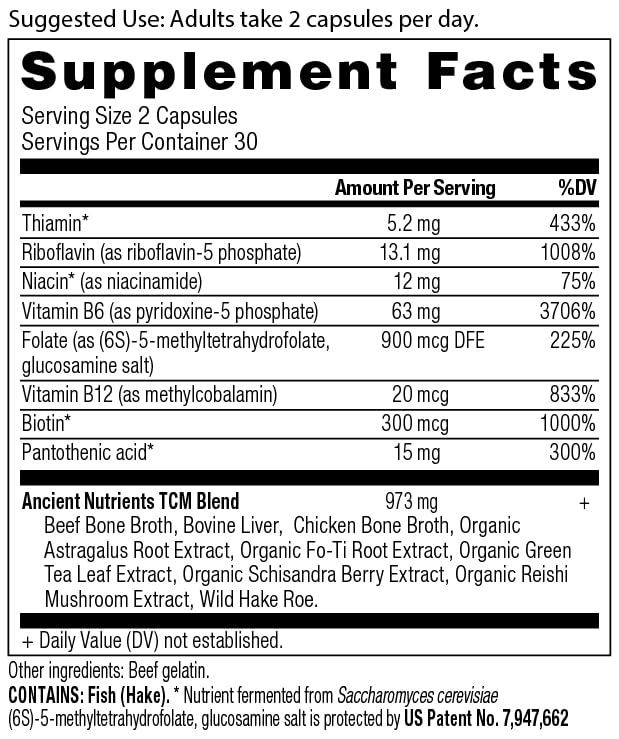 Ancient Nutrition Vitamin B Complex Supplement, 8 Balanced B-Vitamins, Supports Healthy Ancient NutritionBuy Supplements Australia
