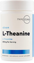 Type Zero L-Theanine (200mg) 200 Capsules - Clean L-Theanine Supplement, Keto, GMO-Free Type ZeroBuy Supplements Australia