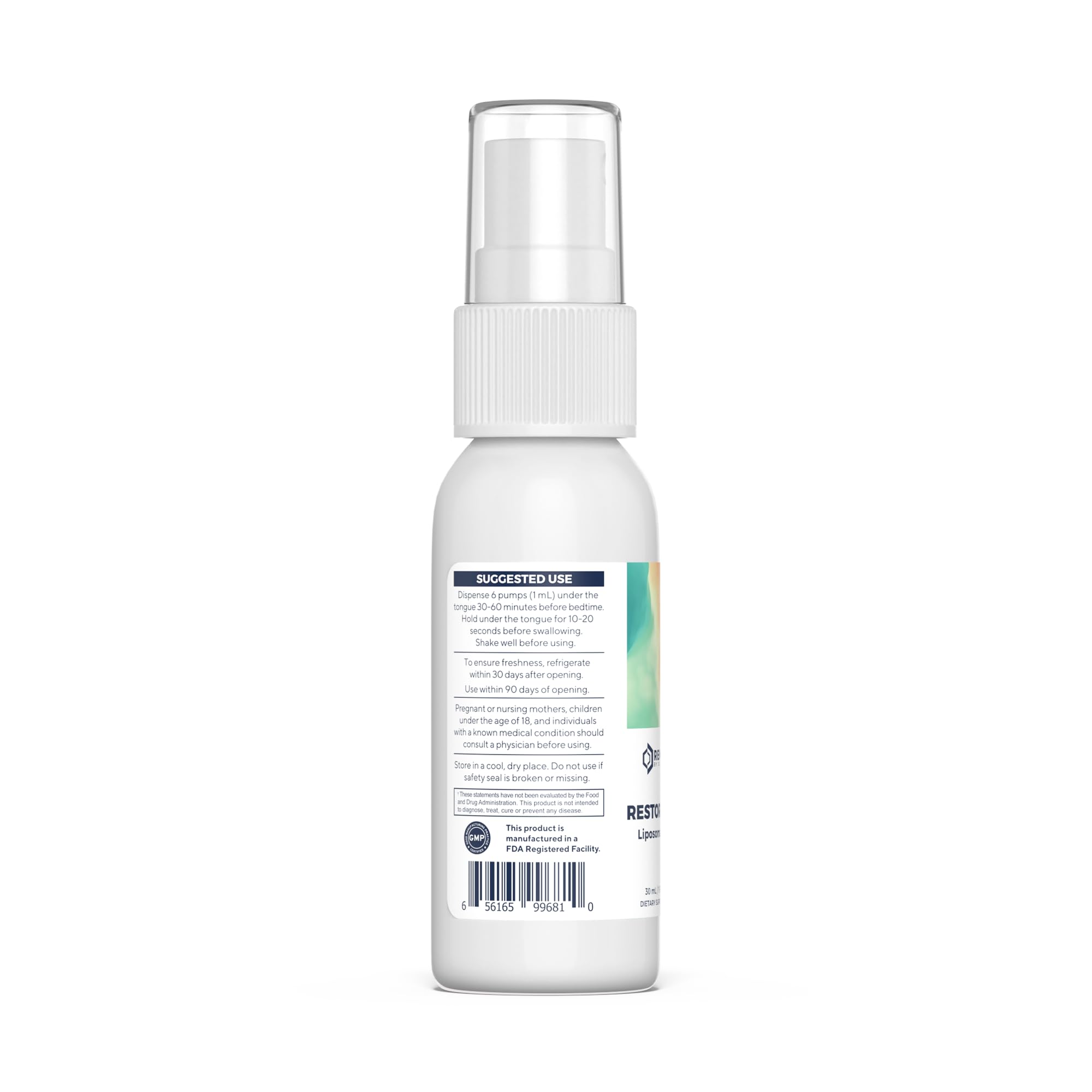 Renue By Science Restore PM | Liposomal Melatonin GABA Supplement Spray | 30ml Spray with Melatonin Glutathione & GABA 10mg - Sleep Aid Melatonin | Non-GMO | Made in The USA & Third Party Tested Renue By ScienceBuy Supplements Australia