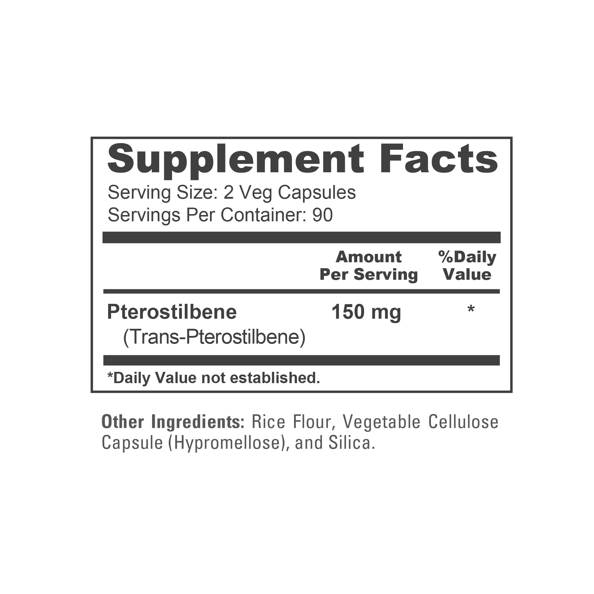 NusaPure Pterostilbene 150mg 180 Veggie Caps (Non-GMO, Vegan) NusaPureBuy Supplements Australia