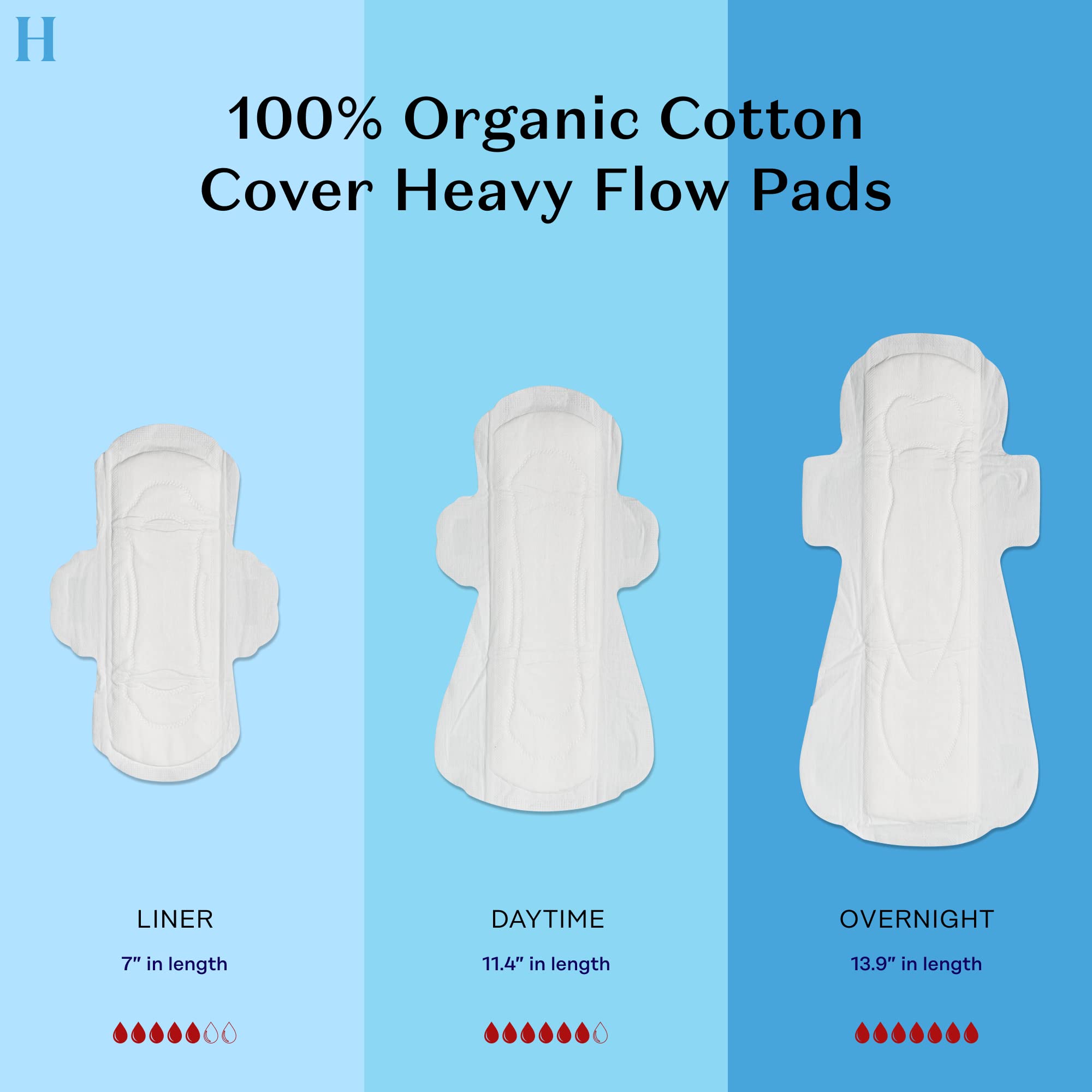 The Honey Pot Company - Herbal Overnight Heavy Flow Pads w/Wings - Organic Pads for Women The Honey Pot CompanyBuy Supplements Australia