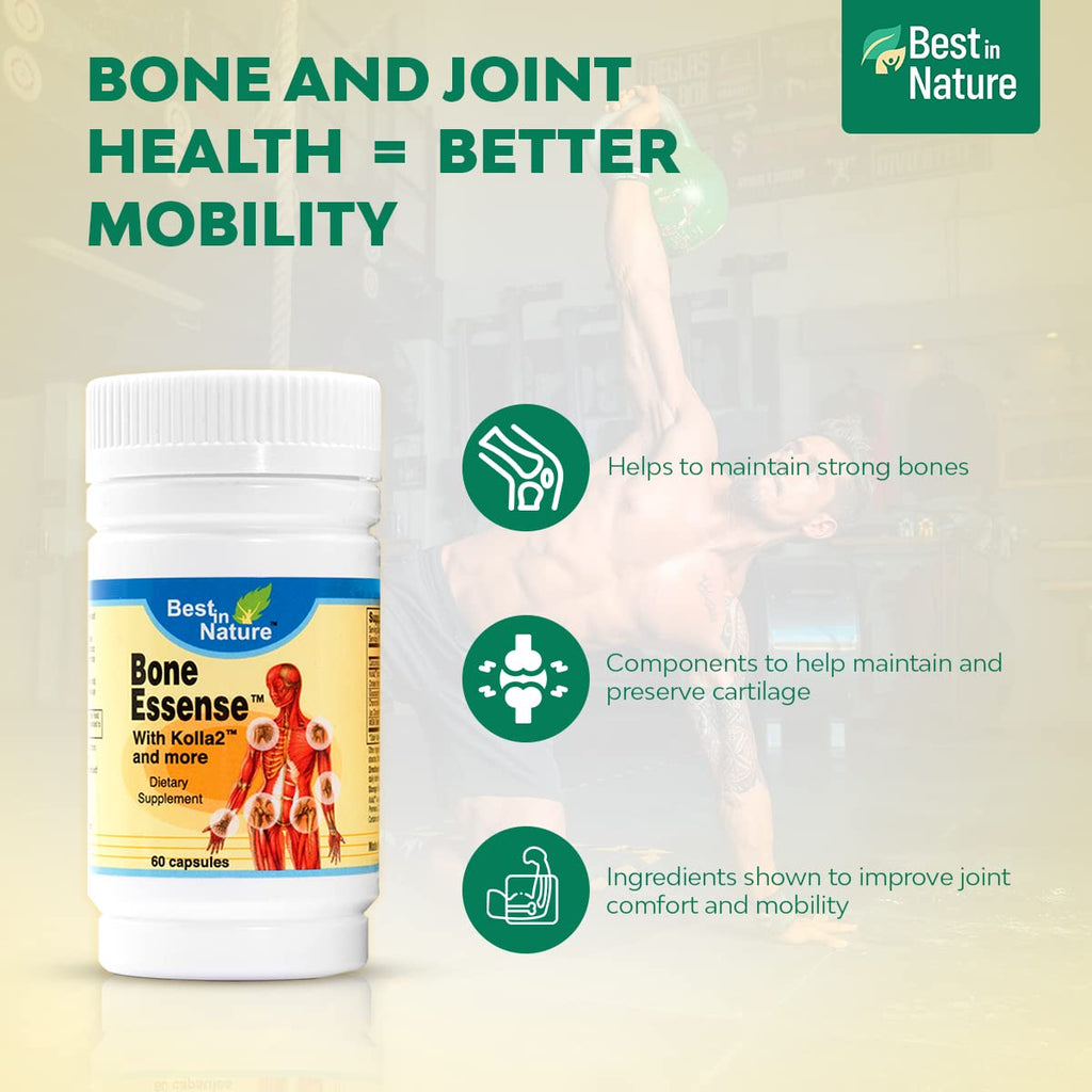 Best in Nature Bone Essense with Kolla2 (Type II Collagen) - Bone and Joint Health Supplement. (60 Count) Best in NatureBuy Supplements Australia