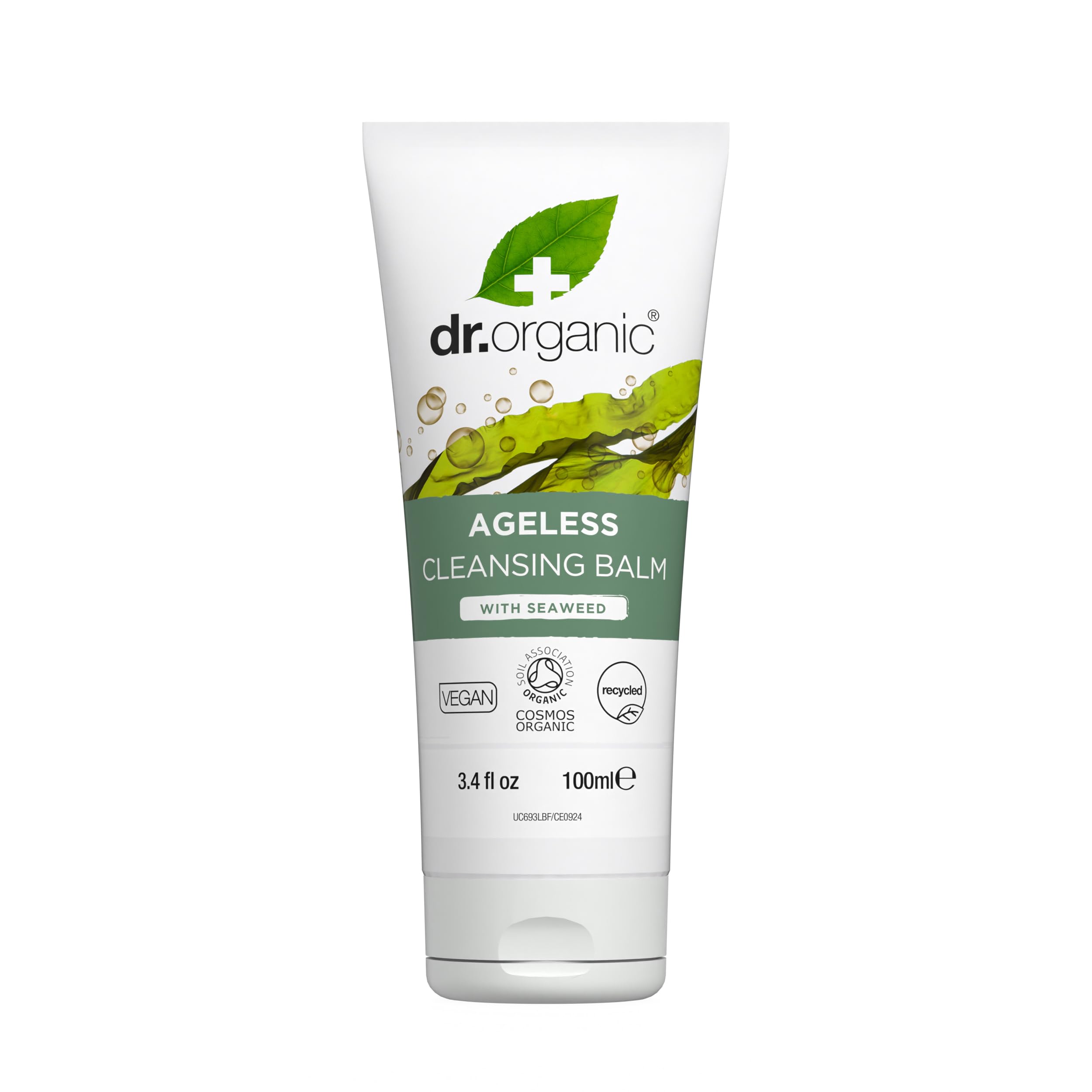 Dr. Organic Ageless Cleansing Balm with Seaweed | Moisturizing, Gentle, Removes Impurities, Certified Organic, Paraben & SLS-Free, Natural, Vegan, 100 ml / 3.4 fl oz Dr. Organic buy supplements Au