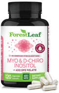 Myo-Inositol & D-Chiro Inositol Supplement for Women's Health | Fertility Supplements Women | Inositol 40:1 Ratio Support Ovarian Function & Healthy Hormone Balance Women | 2050mg | 120 Powder Caps ForestLeafBuy Supplements Australia