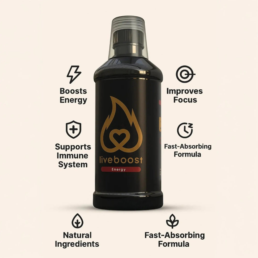 LIVEBOOST Liquid Supplement 2-Pack – Daily Energy Suppor & Wellness Formula for Men and Women – Natural Ingredients – 480ml Each LIVEBOOSTBuy Supplements Australia