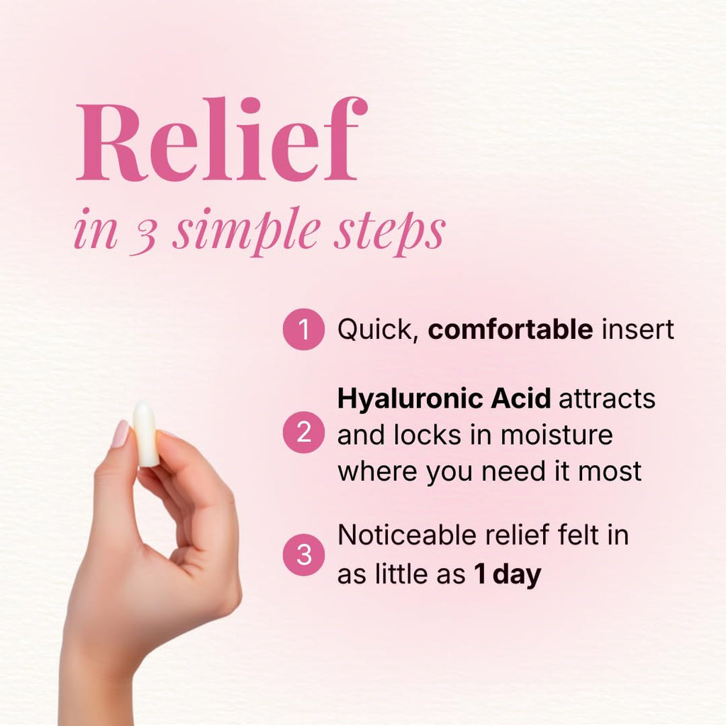 VLUSH Vaginal Moisturizer: Hormone-Free Hyaluronic Acid Suppositories for Dryness & Intimate Comfort – Clean Support for Menopause & Perimenopause (10pk) VLUSH buy supplements Au