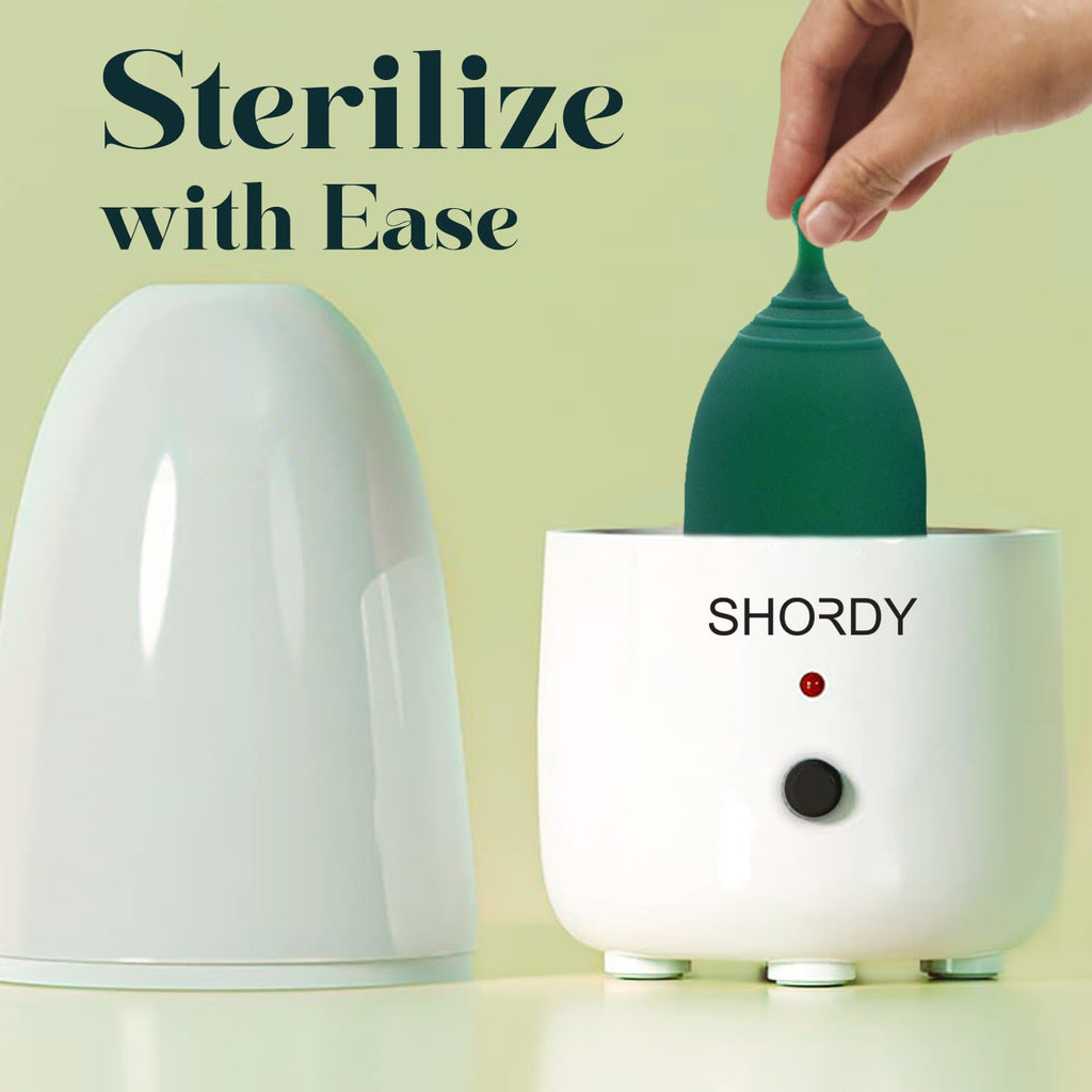 SHORDY Menstrual Cup and Steamer Sterilizer for Beginners Kit Set of 2 Period Cups (Small & Large) SHORDYBuy Supplements Australia