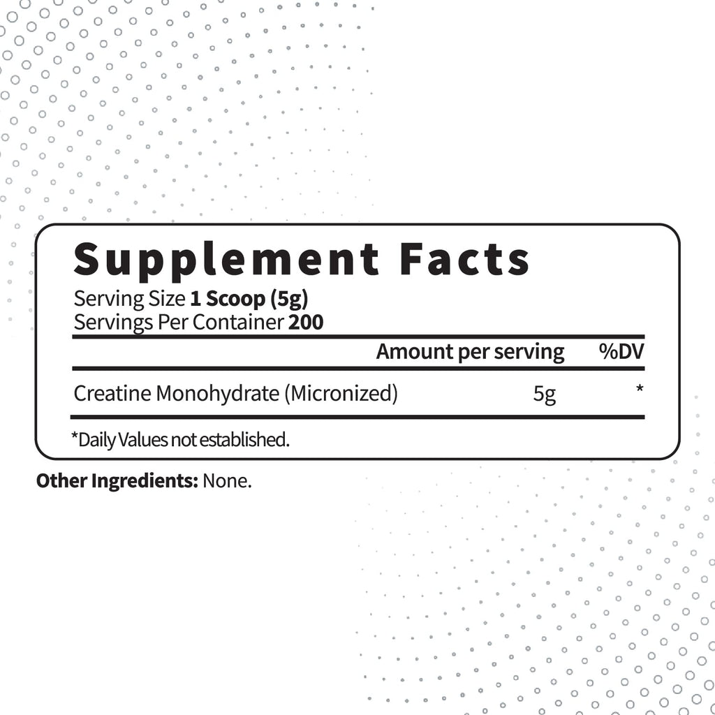 Type Zero Creatine Monohydrate (Unflavored) 1 KG, 5000mg (5g) Per Serving, Micronized, Zero Sugar, Keto Friendly & Gluten Free, 200 Servings Type ZeroBuy Supplements Australia