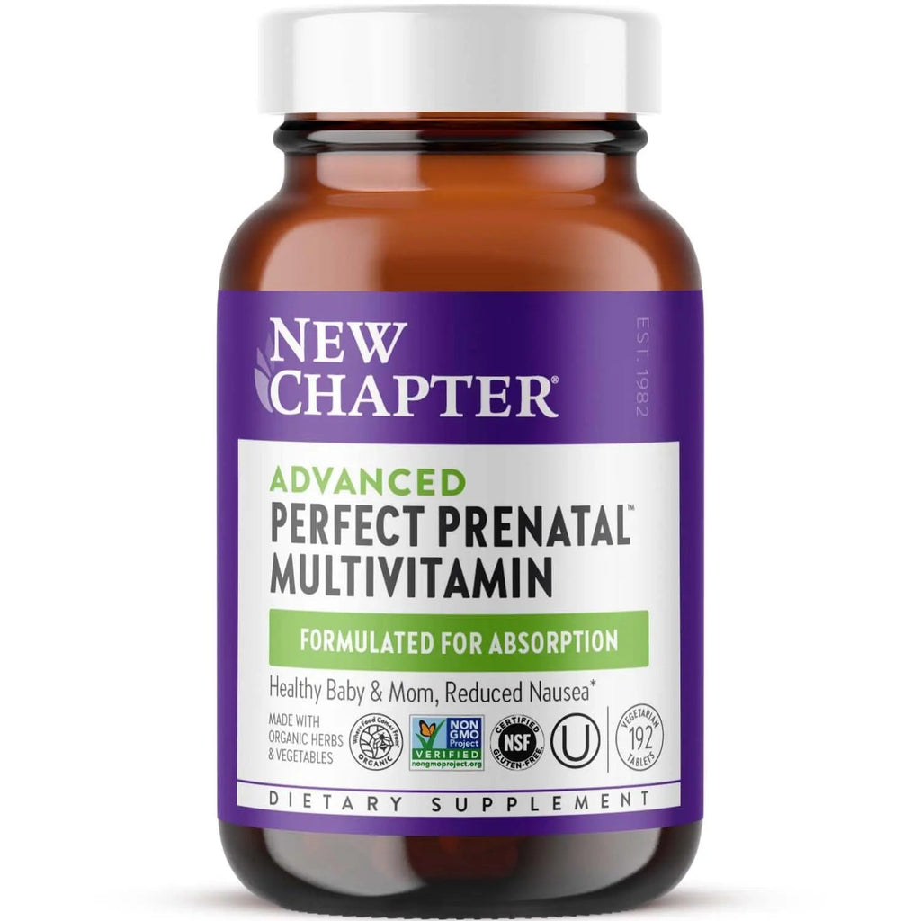 New Chapter Perfect Prenatal Vitamins, Organic Prenatal Vitamins, Non-GMO Ingredients for Healthy Baby & Mom - Folate (Methylfolate), Iron, Vitamin D3 New ChapterBuy Supplements Australia