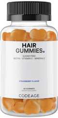 Codeage Hair Gummies, Biotin 5000 mcg, Sugar Free Growth Gummy Vitamins A, C, B6, B12, D3, Zinc, Inositol Supplement CodeageBuy Supplements Australia