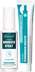 Ebanel Bundle of Lidocaine Numbing Spray, and Hemorrhoid Master Ebanel buy supplements Au
