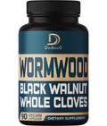 DEDICAD 12in1 Wormwood Black Walnut Clove Capsules - Immune, and Mood Support - 3 Month Supply - 90 Vegan Capsules DEDICADBuy Supplements Australia