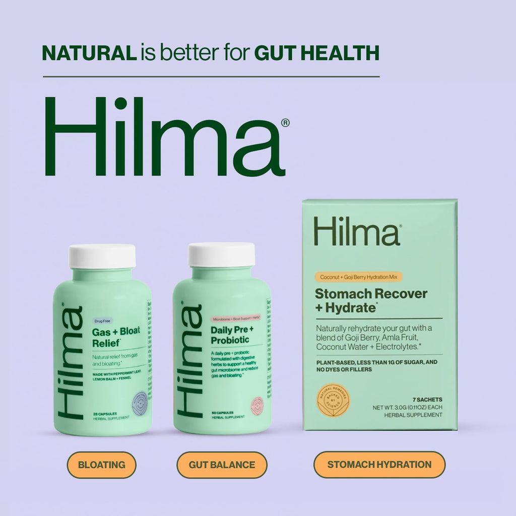 Hilma Daily Pre + Probiotic + Herbs - Support a Healthy Gut While Reducing Gas & Bloating HilmaBuy Supplements Australia